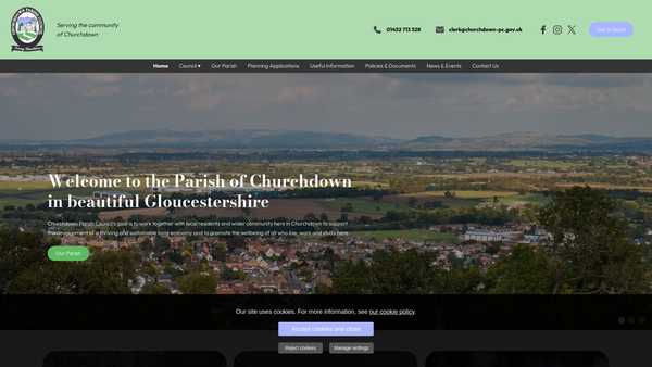 Screenshot of the Recreation Ground For Children St John's Play Area website
