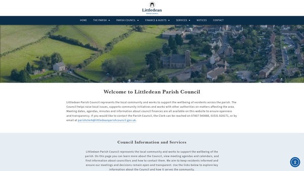 Screenshot of the Recreation Ground website