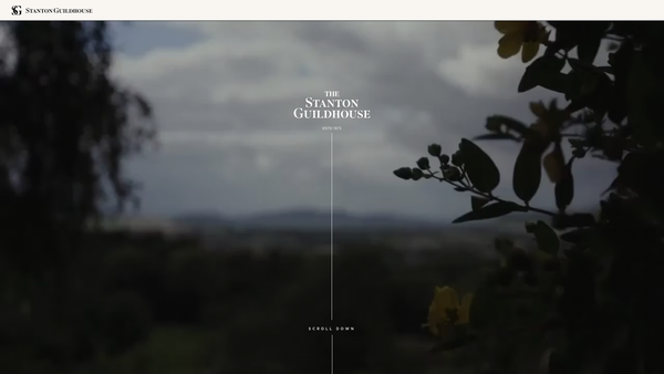Screenshot of the Stanton Guildhouse Trust website