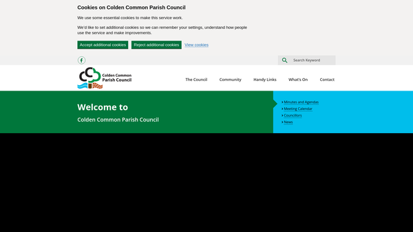 Screenshot of the Recreation Ground website