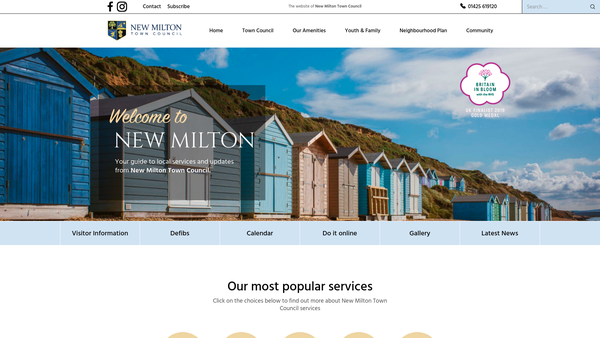 Screenshot of the War Memorial Recreation Ground website