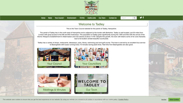 Screenshot of the Recreation Ground website