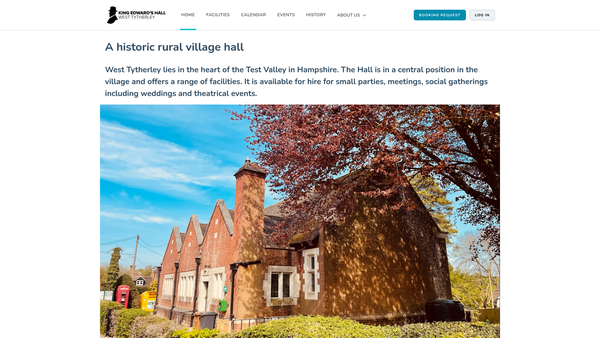 Screenshot of the King Edward's Memorial Hall website