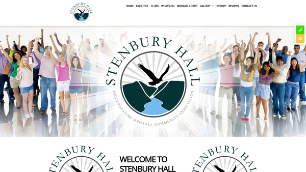 Screenshot of the Wroxall Community Association website