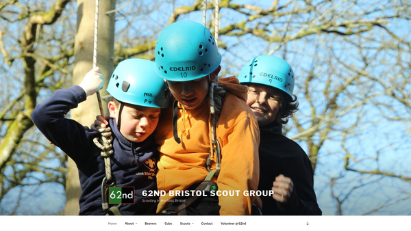 Screenshot of the 62nd Bristol Scout Group website