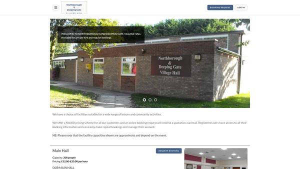 Screenshot of the Northborough Community Association website