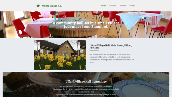 Screenshot of the Ufford Youth Centre And Village Hall Trust website
