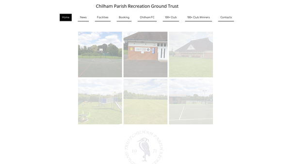 Screenshot of the Chilham Parish Recreation Ground Trust website