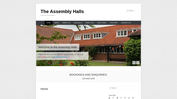 Screenshot of the Coney Hall Trust website