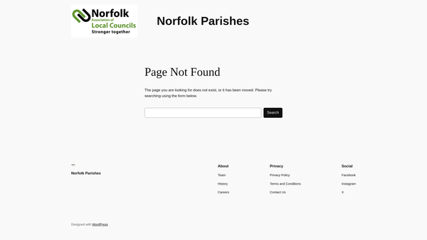 Screenshot of the Claxton And Carleton Village Hall website