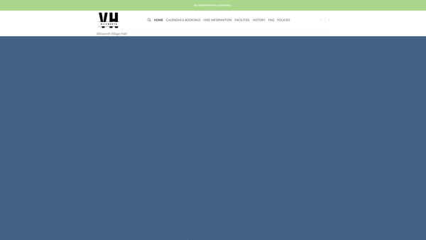 Screenshot of the Blisworth Village Hall and Playing Field Association website