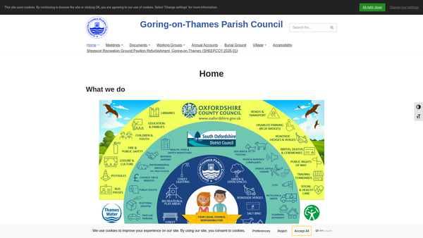 Screenshot of the Recreation Ground website
