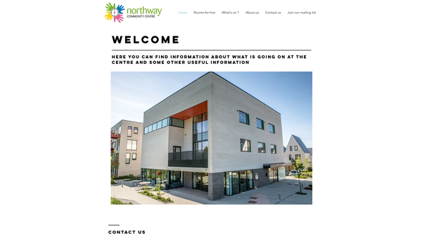 Screenshot of the Northway District Community Association website