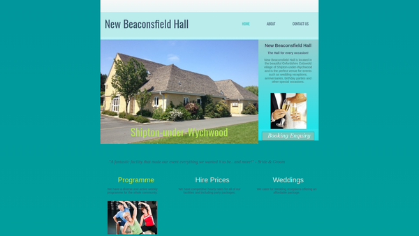 Screenshot of the The Shipton-Under-Wychwood Recreation Field And Village Hall Charity website