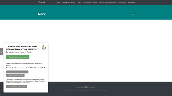 Screenshot of the Recreation Ground website