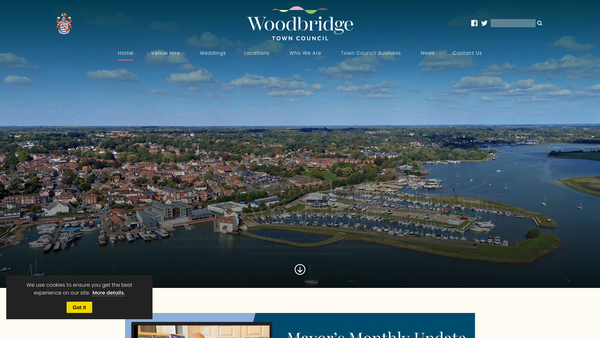 Screenshot of the Kingston Field website