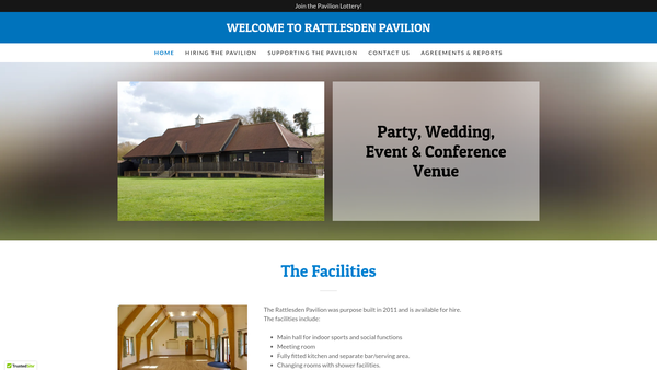 Screenshot of the The Rattlesden Community Council website
