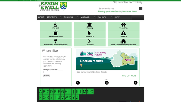 Screenshot of the Elizabeth Welchman Charity website