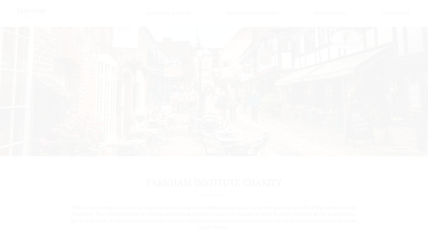 Screenshot of the The Farnham Institute website