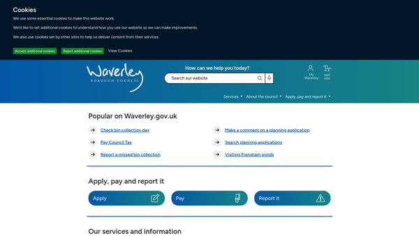 Screenshot of the Shottermill Recreation Ground And Swimming Pool website