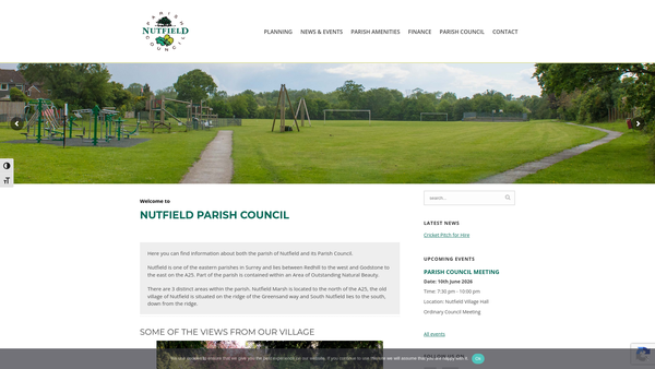 Screenshot of the Charles Maw website