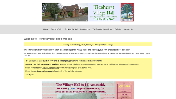 Screenshot of the The Beatrice Drewe Trust website