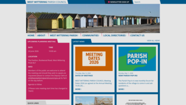 Screenshot of the Sports Field website