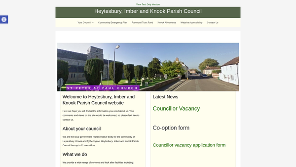 Screenshot of the Raymond Trust Fund website