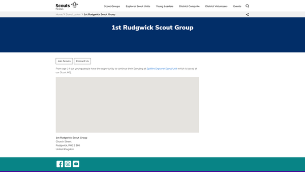 Screenshot of the 1st Rudgwick Group website