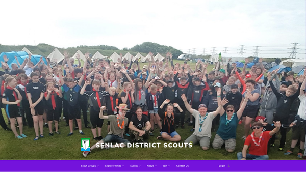 Screenshot of the 1st Robertsbridge Scout Group website
