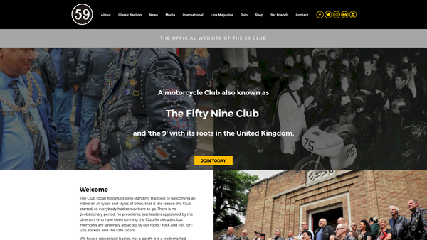 Screenshot of the The Fifty-Nine Club Of Paddington Limited website