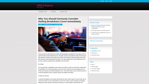 Screenshot of the Conflict Research Society website