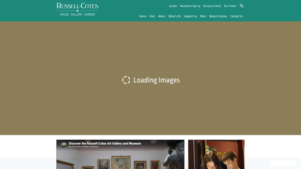Screenshot of the Russell-Cotes Art Gallery And Museum website