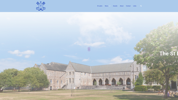 Screenshot of the St Luke's College Foundation website