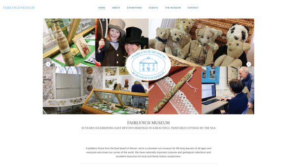 Screenshot of the The Budleigh Salterton Arts Centre And Museum website