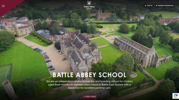 Screenshot of the B A S School Limited website