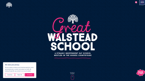 Screenshot of the Great Walstead Limited website