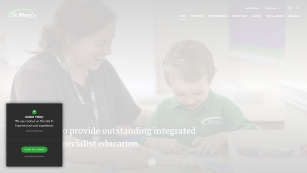 Screenshot of the The Talking Trust website
