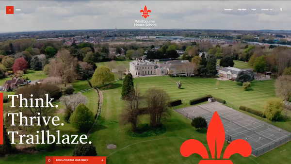 Screenshot of the Westbourne House School Educational Trust Limited website