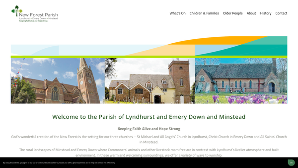 Screenshot of the Woodifield's Educational Foundation website