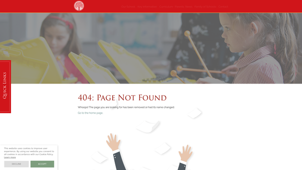 Screenshot of the Awbridge Parent Teacher Association website