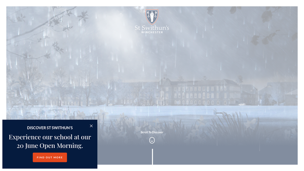 Screenshot of the St Swithun's School (Winchester) website