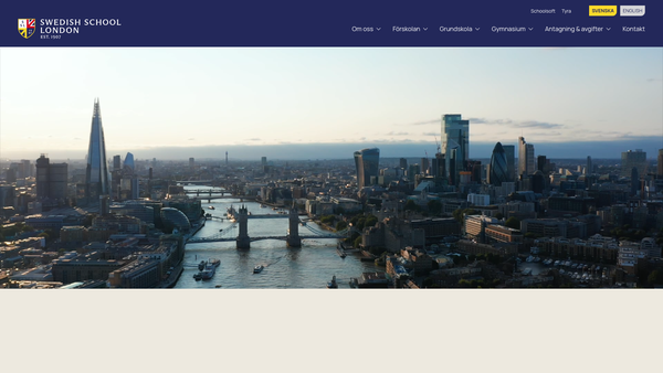 Screenshot of the The Swedish School Society In London website