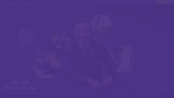 Screenshot of the Bickley Park School Ltd website