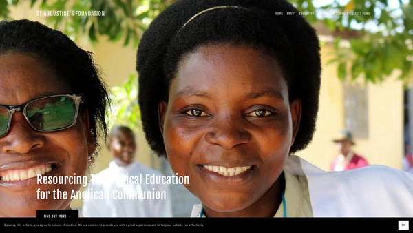 Screenshot of the St Augustine's Foundation website