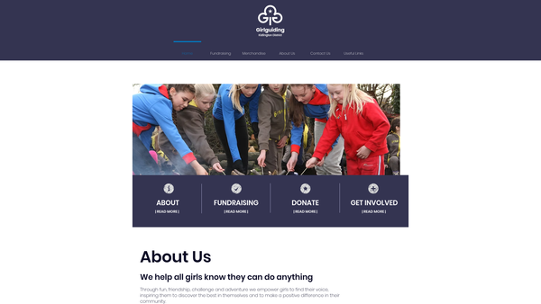 Screenshot of the Kidlington Units Of The Guide Association website