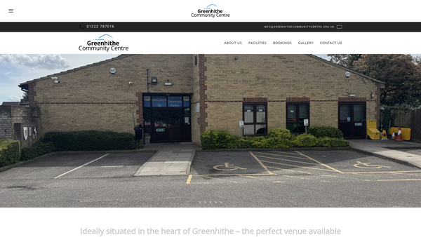 Screenshot of the Greenhithe Community Association website