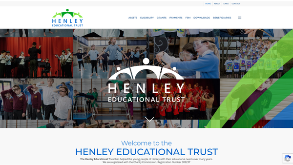 Screenshot of the Henley Educational Trust website