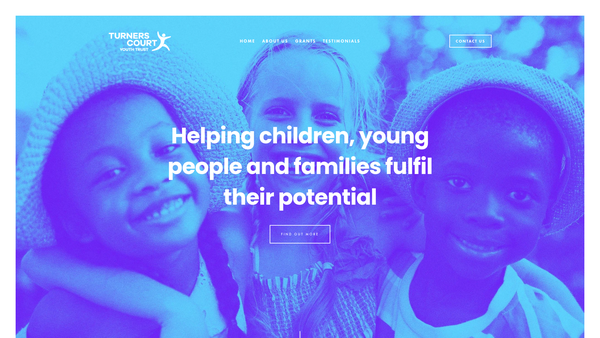 Screenshot of the Turners Court Youth Trust website