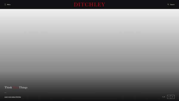 Screenshot of the The Ditchley Foundation website